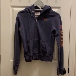 Pink Auburn zip hoodie